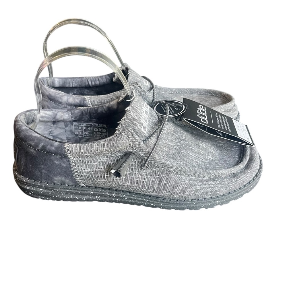 NWT Hey Dude Wally Funk Slip On Shoes Raven Tie Dye Men's Size 8 - Picture 4 of 7